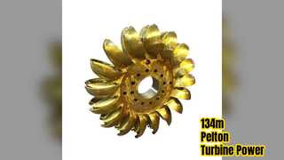 Manual automático de turbina hidráulica Pelton de 134 m