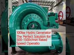 El generador hidráulico de 100kw es la solución perfecta para 500-1500 r/min de velocidad nominal