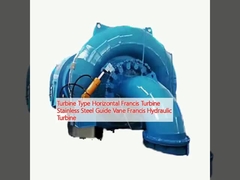 Tipo de turbina Turbina de acero inoxidable Francis horizontal Vane Francis Turbina hidráulica