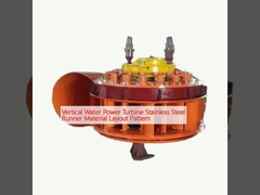 Modelo de diseño del material del corredor de acero inoxidable de la turbina de energía hidráulica vertical