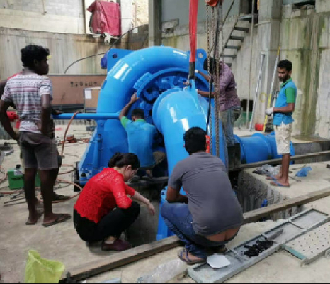 peso de acero inoxidable de 100kW Francis Hydro Generator With 2-20t