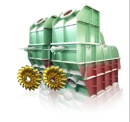 turbina hidráulica 550Kw 750kw de la rueda de agua de Pelton de la turbina de Pelton de la cabeza del agua del 180m