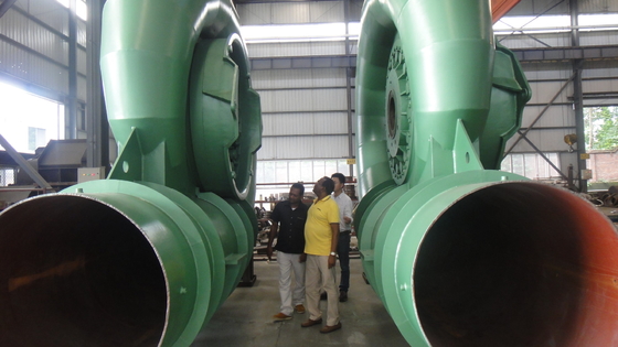 Turbina horizontal Francis Turbina hidroeléctrica Francis 50HZ con acero al carbono Q345