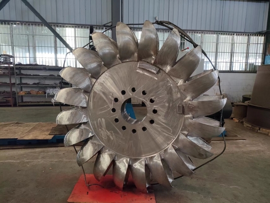 Turbina de chorro único o múltiple con cabecera de agua nominal de 134 m