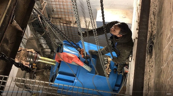 350 KW Capacidad de la turbina de agua Diseño del eje vertical