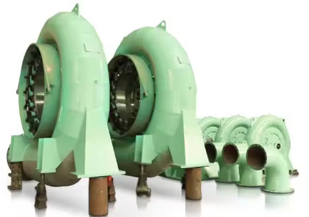 Turbina de agua Francis de 20-200m de cabeza con construcción y rendimiento de acero inoxidable
