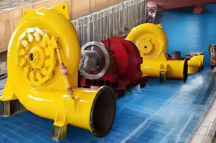 Capacidad de velocidad nominal de 500-1500 r/min Turbina Francis horizontal de 50 Hz