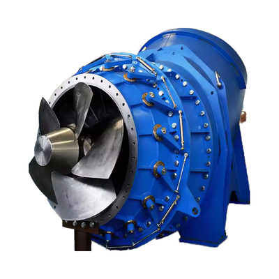 Turbina hidráulica de acero inoxidable de guía Vane Francis con caudal de entrada de 2 m3/s y caudal nominal de 0,3-100 m3/s