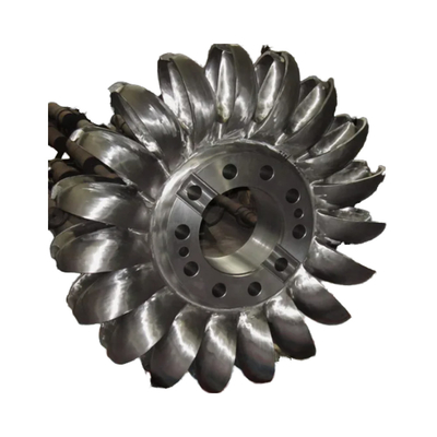 100m-800m Rango de cabeza de agua Turbina hidroeléctrica Pelton con 0.385m3/s Descarga de diseño y opciones personalizables