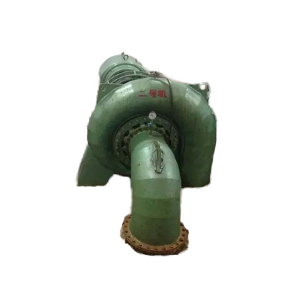 Turbina hidroeléctrica Francis horizontal con 1.8 M3/s de caudal de salida y 1.0m3/s de descarga de diseño de 2.2m3/s