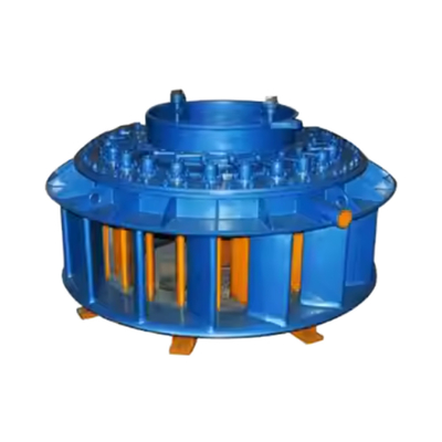 Entrada vertical de agua Kaplan Turbina hidráulica con material ZG20SiMn de guía y eje principal vertical