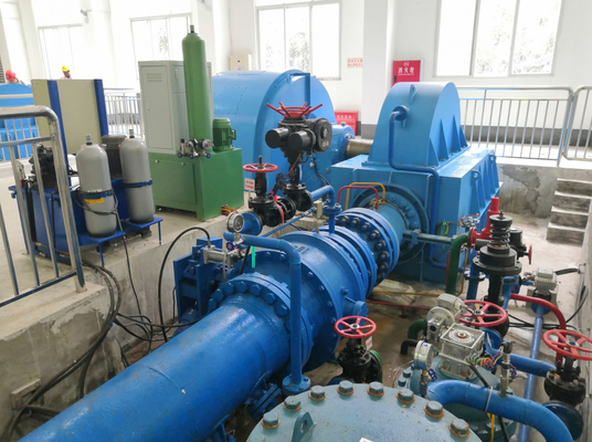 turbina hidráulica de 1500kw Pelton en la central hidroeléctrica 1000RPM sin cepillo