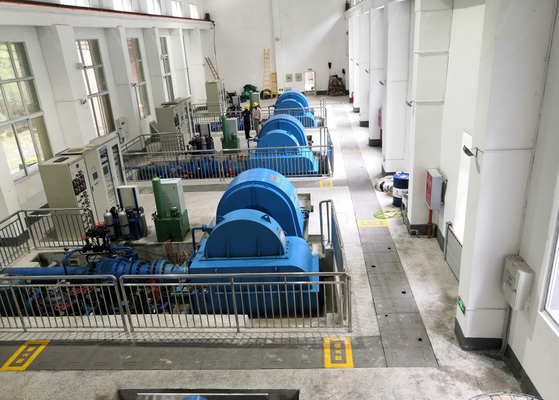 turbina hidráulica de 1500kw Pelton en la central hidroeléctrica 1000RPM sin cepillo