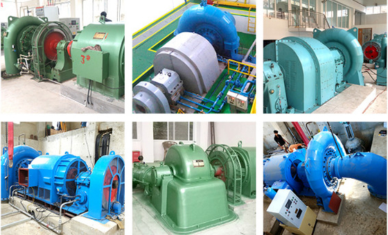 rejilla 375rpm-1000rpm de 1.5m3/S Francis Hydro Turbine Generator On