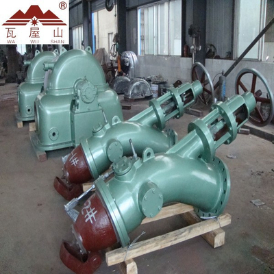 Flujo horizontal de la turbina 1000kw de Pelton de la cabeza del apogeo pequeño
