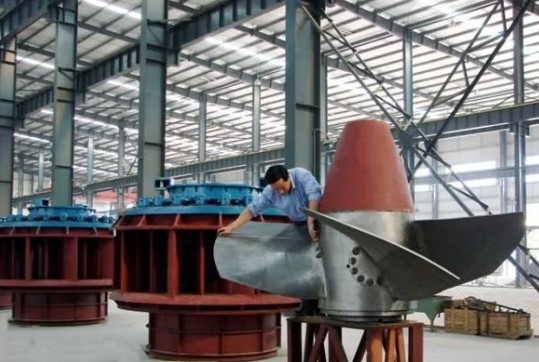 Cabeza micro axial del agua de la turbina 300kw 4.21m3/S los 9m de Kaplan sin cepillo