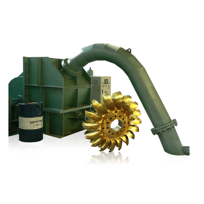 Turbina hidráulica principal 50HZ de la vertical el 100m Pelton en el ceñidor 5000RPM