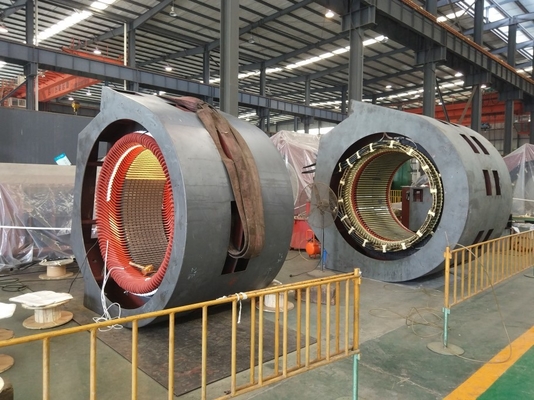 Turbina hidráulica horizontal 6300v del agua del generador de poder 2000kw