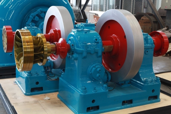 cabeza sin cepillo del agua de 400V Francis Horizontal Hydro Turbine los 57m