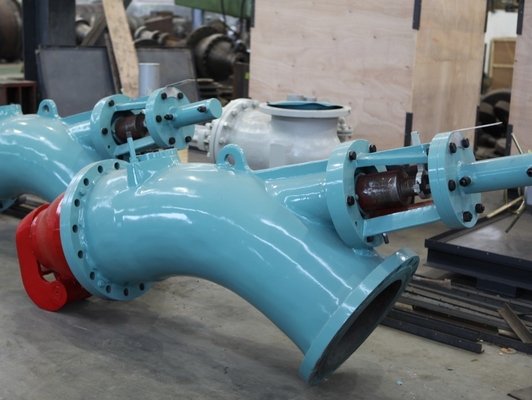 velocidad principal de la turbina del agua de Turgo de la resistencia de abrasión de la turbina de impulso del 110m Turgo