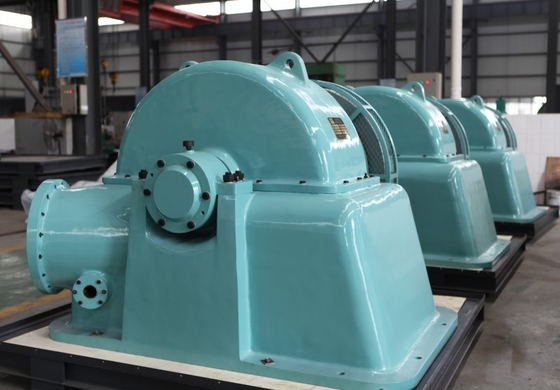 Generador de la rueda de la turbina de impulso de Turgo del acero de bastidor 700kw Turgo
