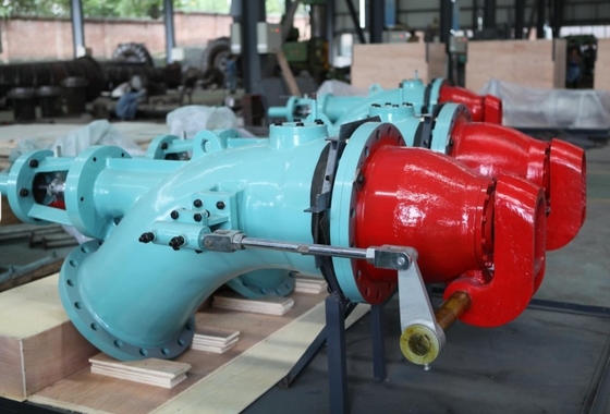 Generador de la rueda de la turbina de impulso de Turgo del acero de bastidor 700kw Turgo