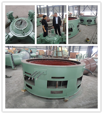 Generador de turbina bajo vertical de Kaplan de la cabeza los 42m 980kw 3m3/S