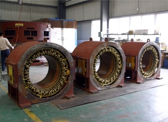 turbina hidráulica del agua del generador de poder 850kw para la alta cabeza y la descarga baja sin cepillo