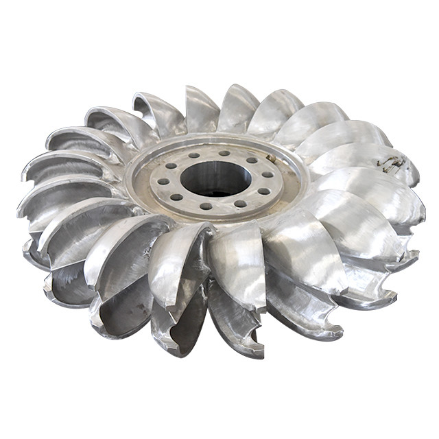 Arrabio/turbina de flujo axial hidráulica de acero inoxidable de la turbina de Pelton para la hidroelectricidad industrial