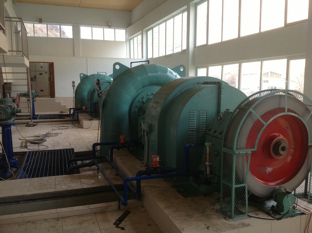 Turbina hidráulica de acero inoxidable Francis 50HZ Frecuencia para velocidad nominal 500-1500r/min