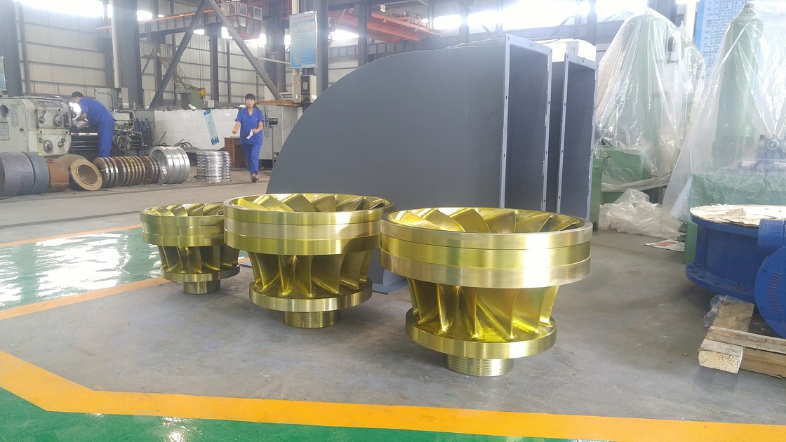 Turbina hidráulica horizontal de 57 m de altura con cabeza de agua, fácil de instalar y baja altura de cabeza