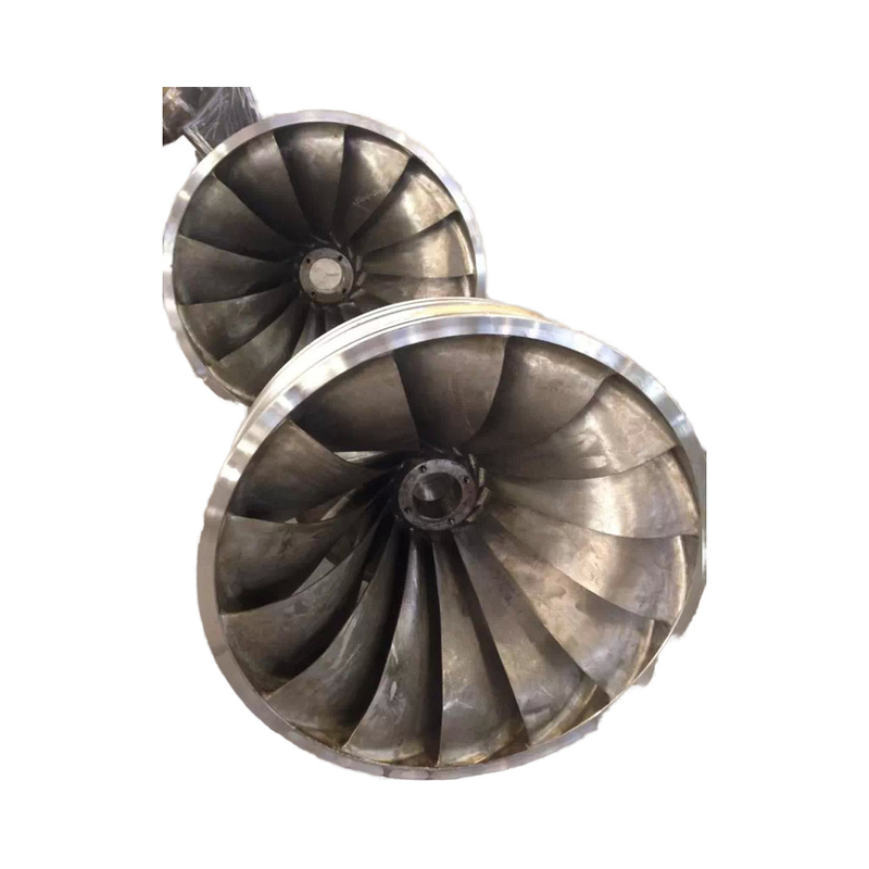 Casilla en espiral de acero carbónico Q345 Francis Turbina hidráulica con velocidad nominal de 500-1500 r/min