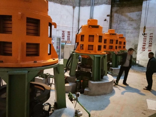 Disposición vertical del eje vertical de la turbina de agua para el rendimiento de la cabeza de agua de 20 m