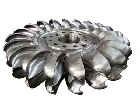 600 r/min Velocidad nominal Turbina hidráulica Pelton para cabeza de agua Rango de 100m-800m y descarga de diseño de 0,385m3/s