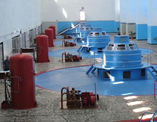 acero inoxidable principal bajo 5000kw de la turbina horizontal de Kaplan de la cabeza del agua de los 32m