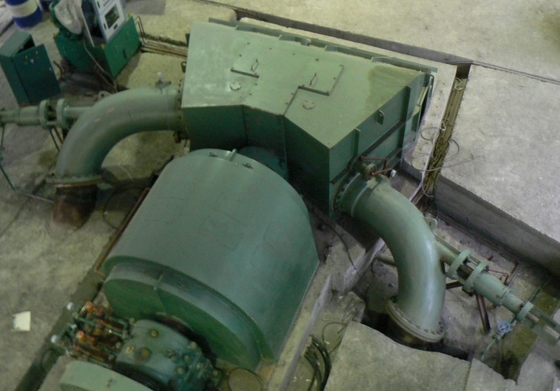 Turbina horizontal 2800kw de Pelton del micrófono de la eficacia del 92% para la central hidroeléctrica